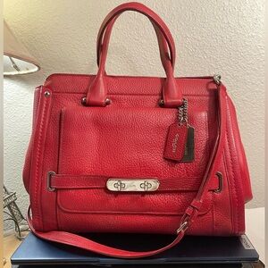 ReListed Gorgeous Coach Swagger Frame Satchel Cute for Valentines Day $575